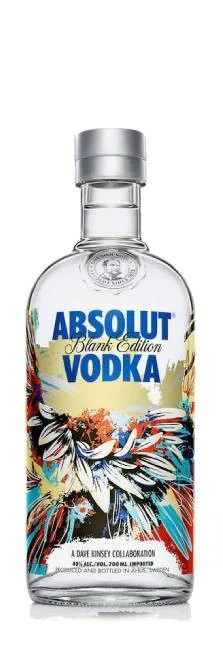 Absolut Vodka Blank Edition Dave Kinsey 70 Cl.