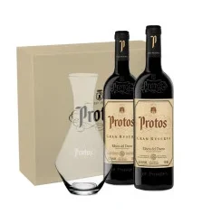 Estuche 2 Botellas Protos Gran Reserva + Decantador Riedel Regalo