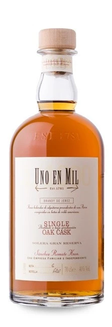 Brandy Uno En Mil Solera Gran Reserva70 Cl. 1 Brandy Uno En Mil Solera Gran Reserva70 Cl.
